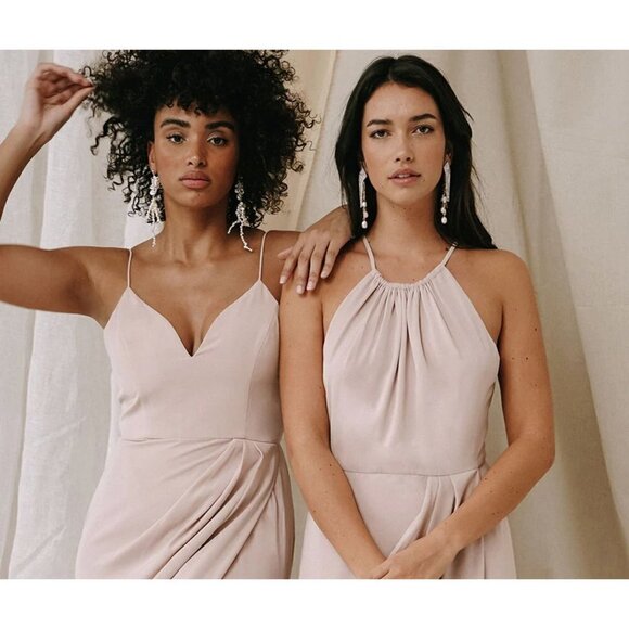 Shona Joy Core High Neck Dress Pink Womens Size 8 - Picture 15 of 16